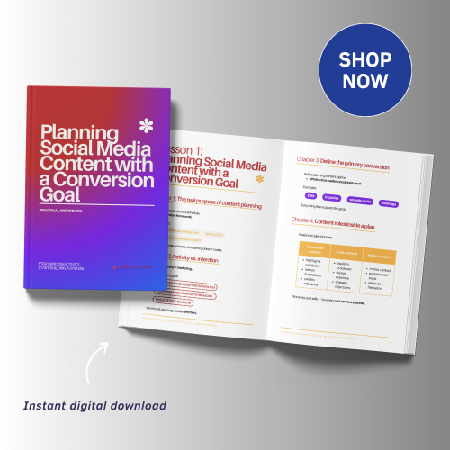 Planning Social Media Content with a Conversion Goal - Practical Workbook