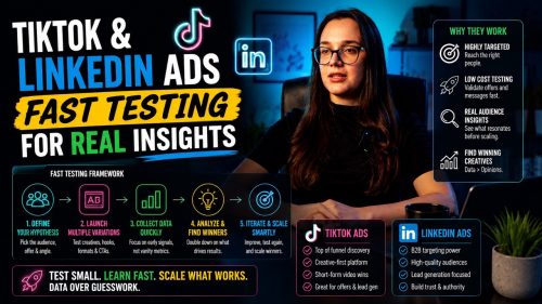 TikTok & LinkedIn Ads – Fast Testing for Real Insights: Video Lesson